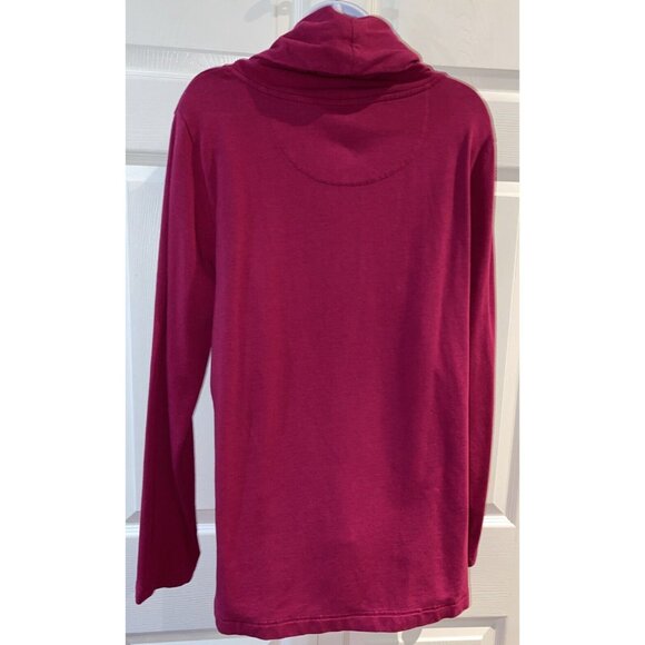 Lands End Cowl Neck Ladies Cozy Sweatshirt Stretch Pullover Size XL 18-20 - Picture 3 of 9